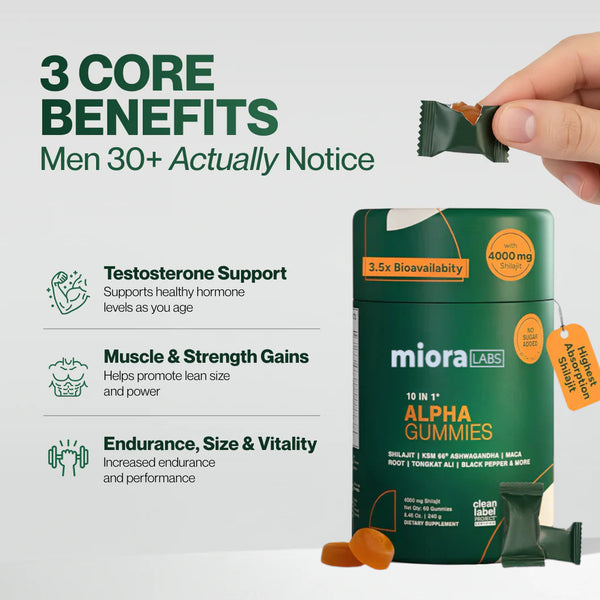 Miora Labs™ Shilajit Alpha Gummies